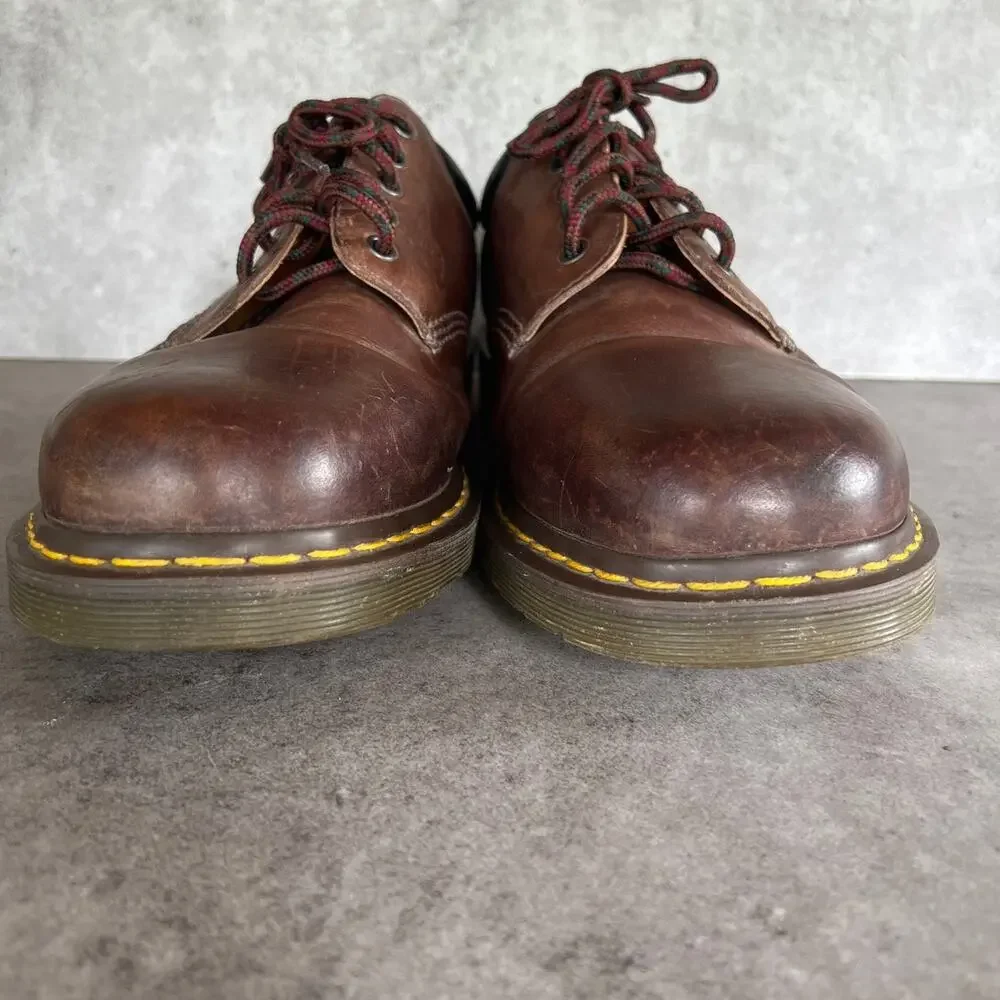 Dr. Martens 8053 5-eye casual shoes brown oxfords chunky grunge mens dressy